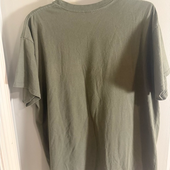 Brisco Brands XL Graphic Tee Green Cotton Blend Oversized Fit - Picture 4 of 8